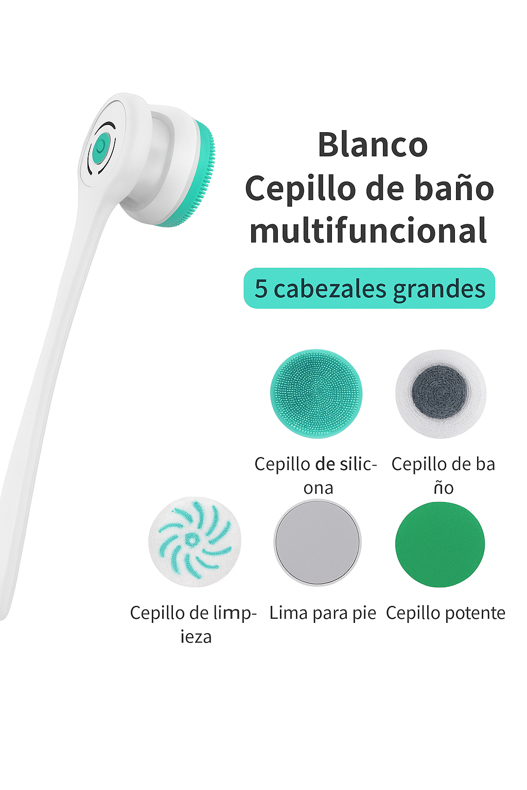 Cepillo de Baño Eléctrico Multifuncional